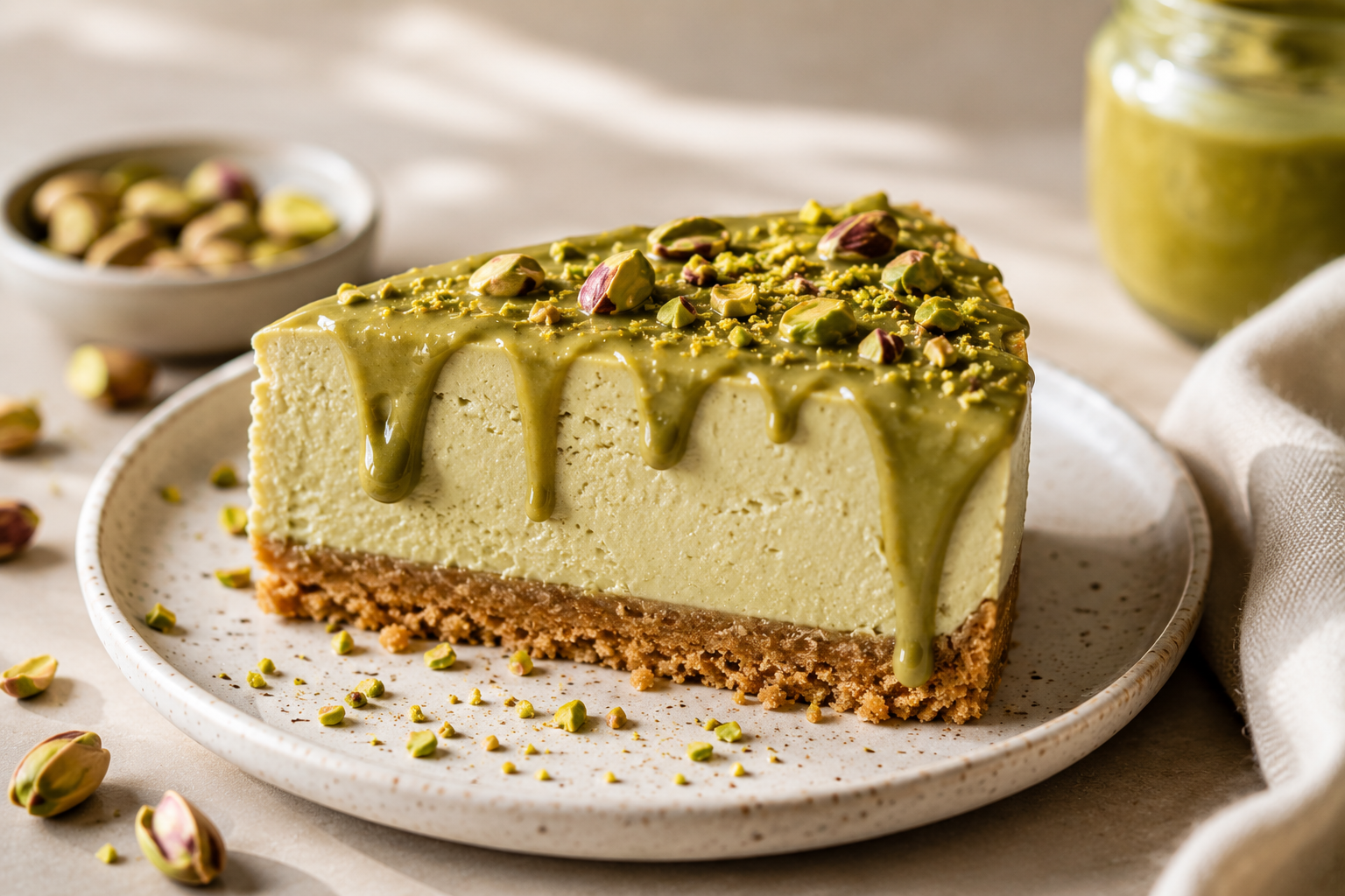No-Bake Pistachio Cheesecake Recipe: Restaurant Quality, No Oven Needed